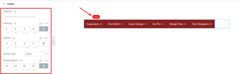 style badges for menu bar style badges for menu bar