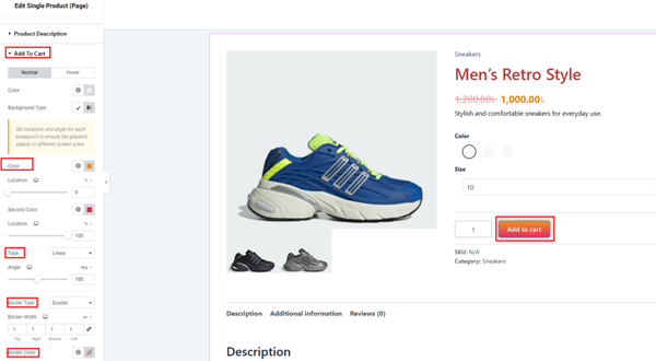 Customize the Add to Cart Section