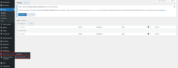 Ultimate Store Kit plugin settings