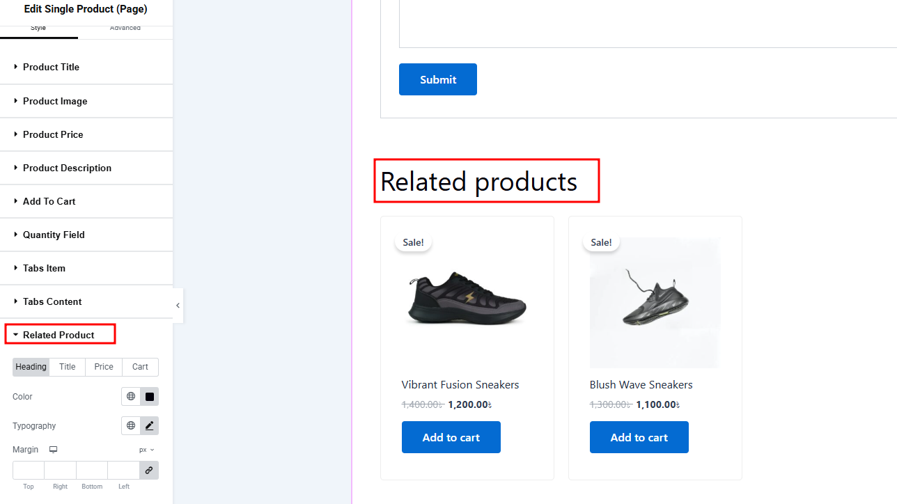 Customize the Related Product Section Customize the Related Product Section