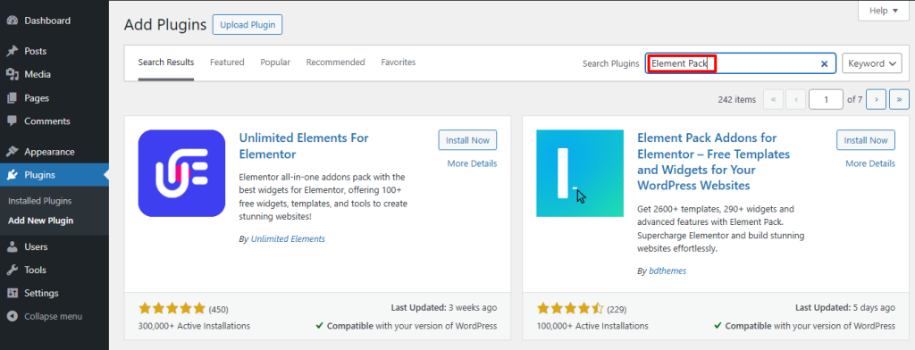Search for a Plugin