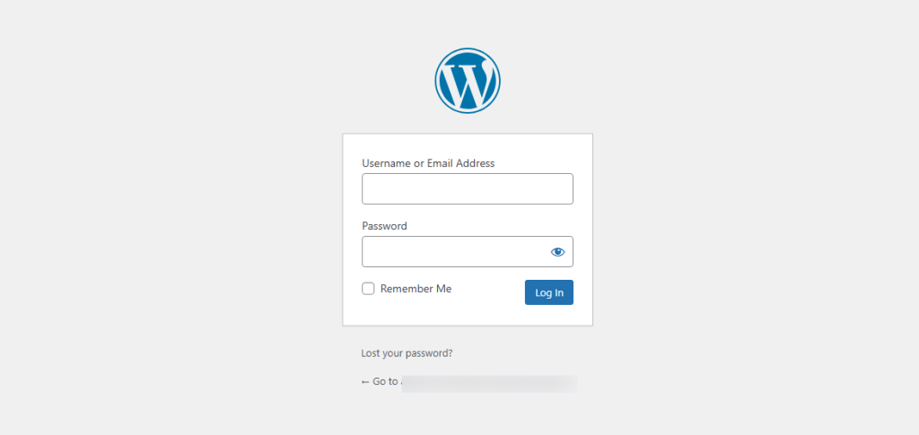 Log in to your WordPress dashboard.