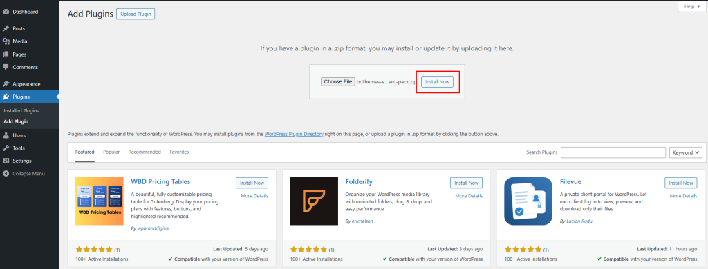 Element Pack Pro install process Element Pack Pro install process
