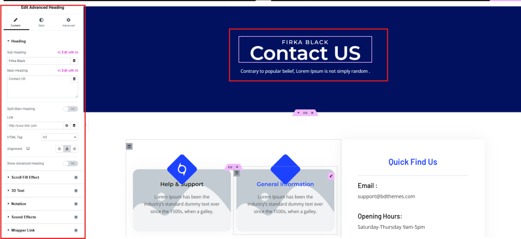 contact us page contact us page