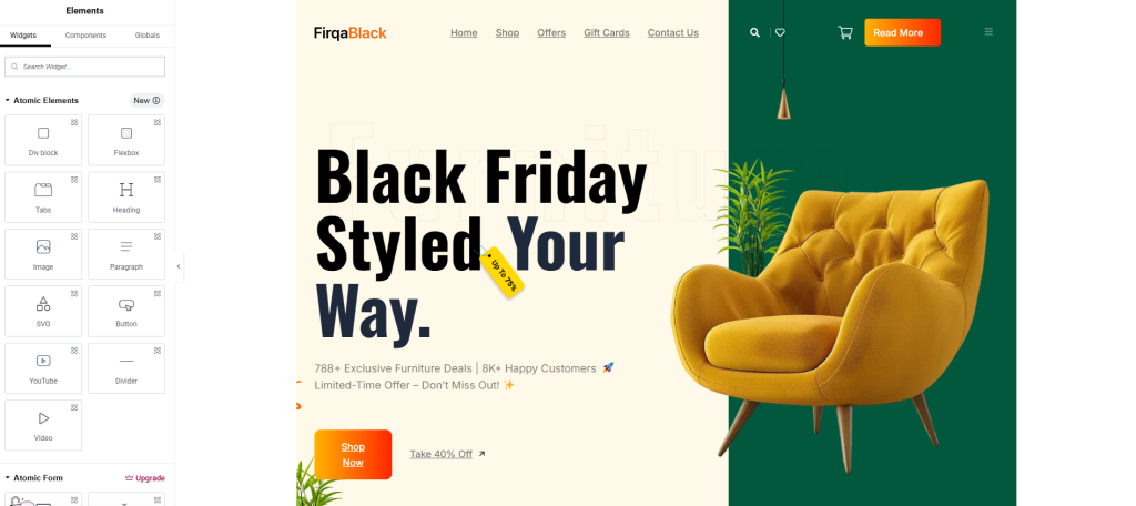 Customize Page Customize Page