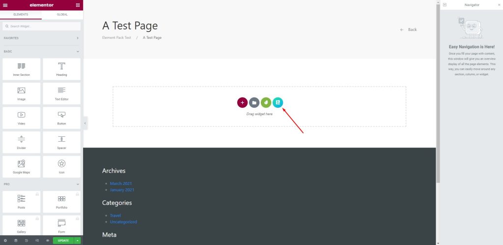 How to make custom header using Elementor and Element Pack