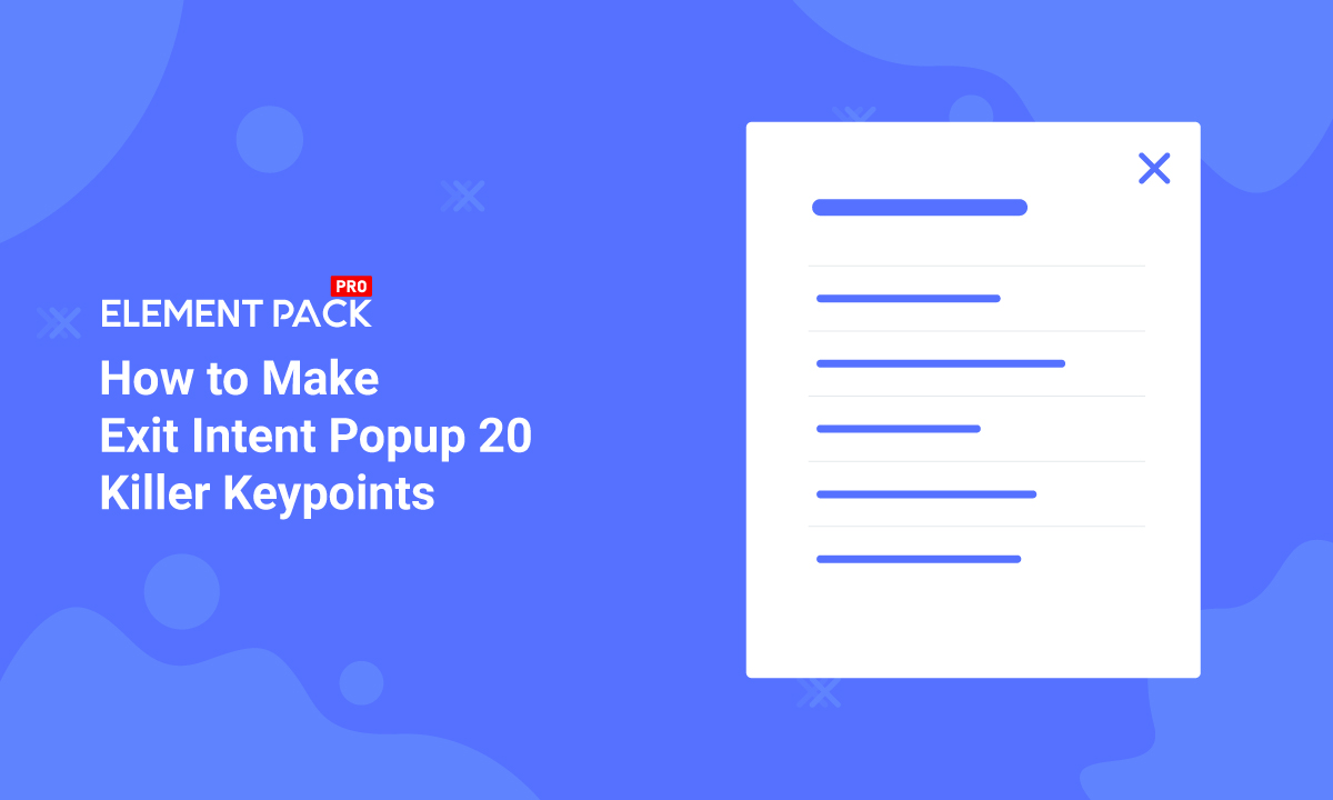 How to Make Exit Intent Popup in elementor