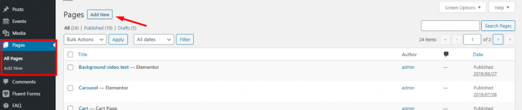 wordpress settings