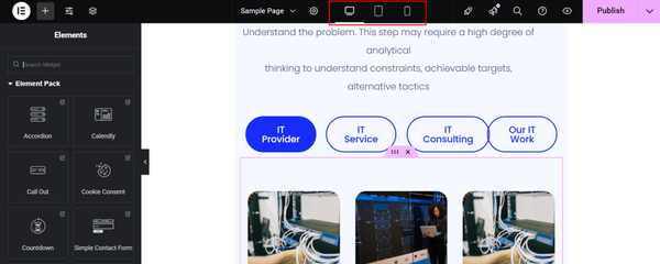 Preview Your Website to View Changes with New Elements