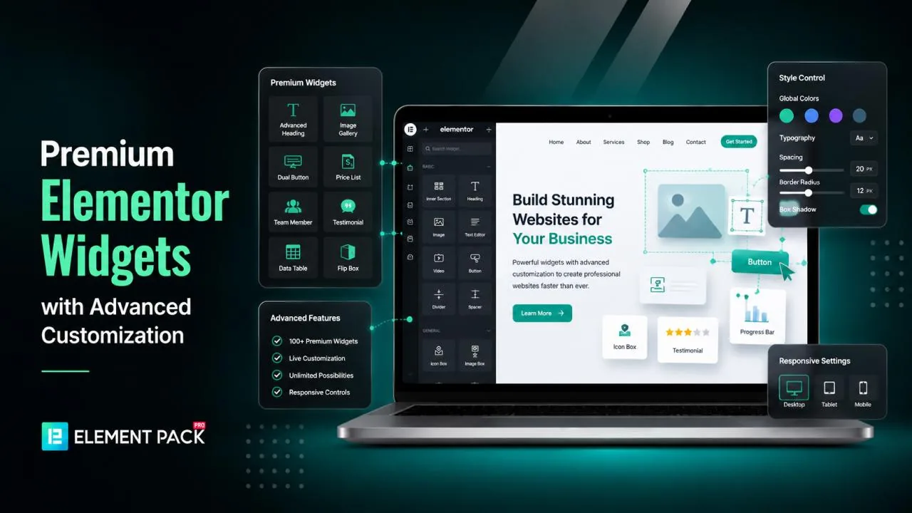 Premium Elementor Widgets with Customization Options