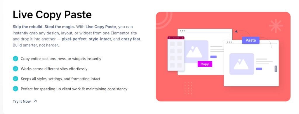 live copy paste