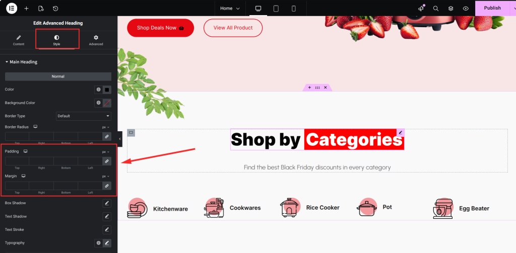 Strategic Widget Spacing