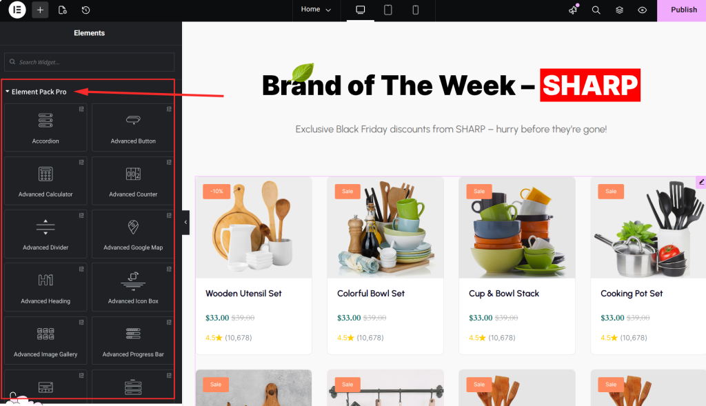 Element Pack Pro Widget