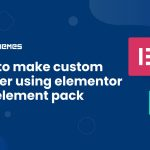 How to make custom header using Elementor and Element Pack