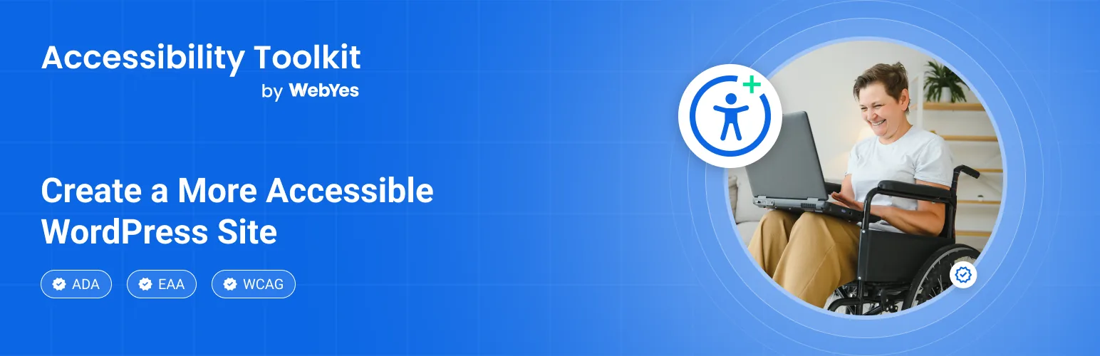 Accessibility Toolkit by WebYes for ADA, EAA and WCAG accessibility on WordPress Accessibility Toolkit by WebYes for ADA, EAA and WCAG accessibility on WordPress