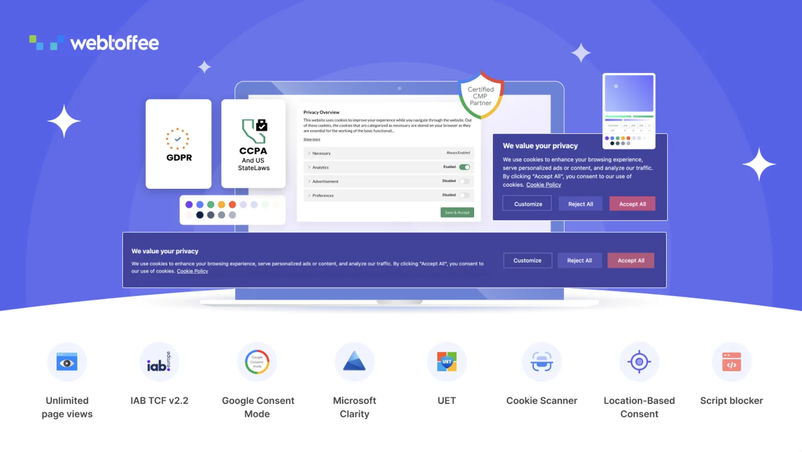 GDPR cookie consent banner plugin with Google Consent Mode and CCPA support GDPR cookie consent banner plugin with Google Consent Mode and CCPA support