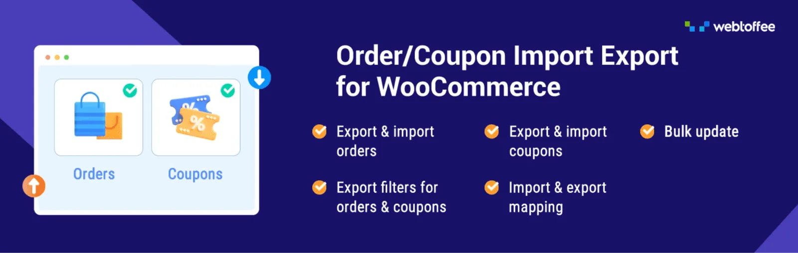 Order and Coupon Import Export plugin for WooCommerce Order and Coupon Import Export plugin for WooCommerce