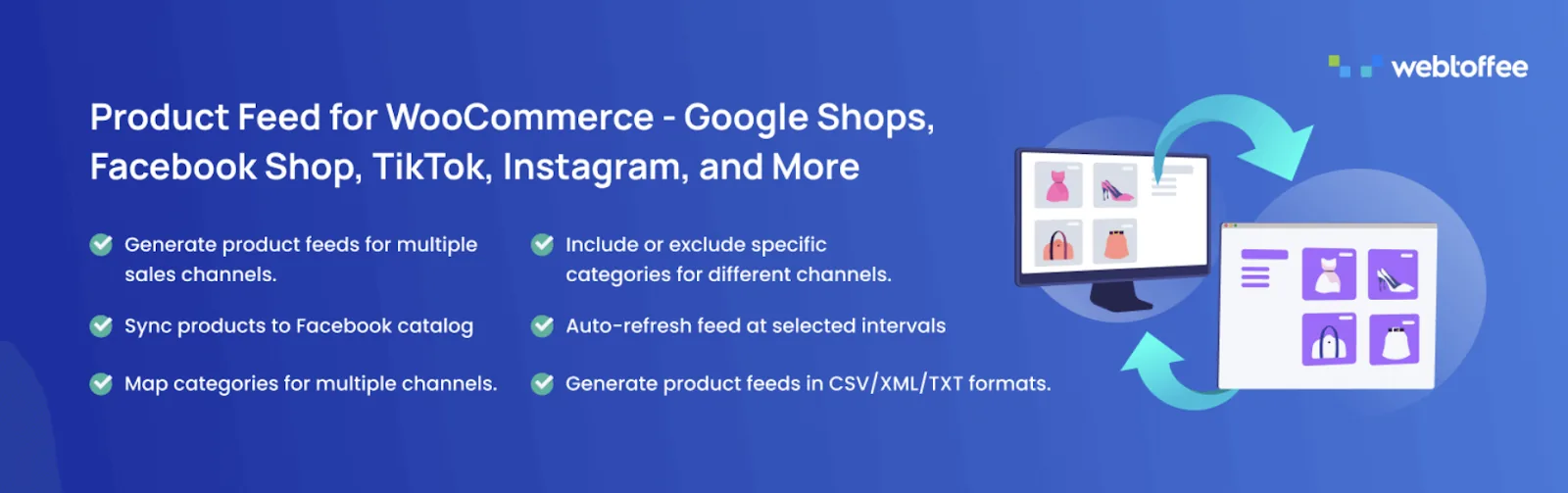 Product Feed for WooCommerce plugin for Google Shopping, Facebook, TikTok and Instagram Product Feed for WooCommerce plugin for Google Shopping, Facebook, TikTok and Instagram