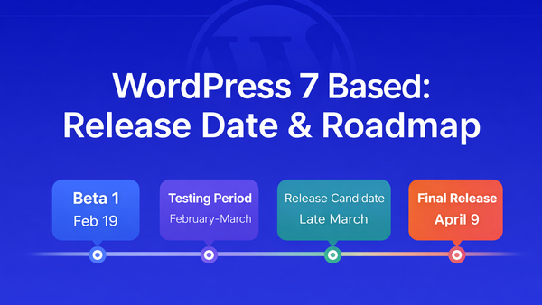 WordPress 7 Based: Expected Release Date and Roadmap