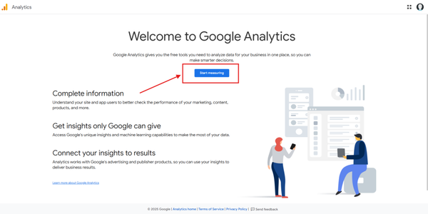 Click on “Start Measuring” and set up a new account for your blog. Click on “Start Measuring” and set up a new account for your blog.