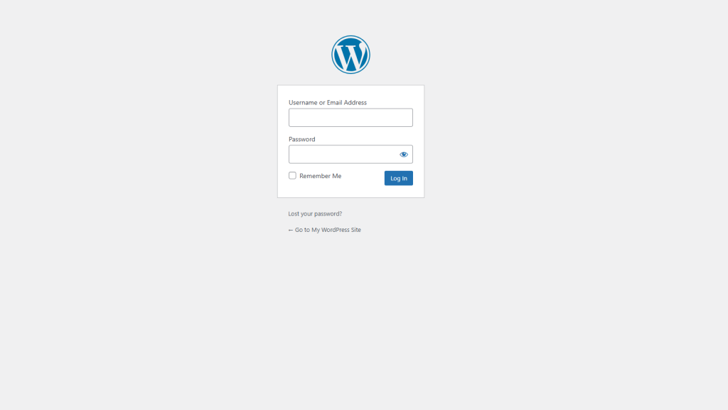 Log in to your WordPress dashboard.