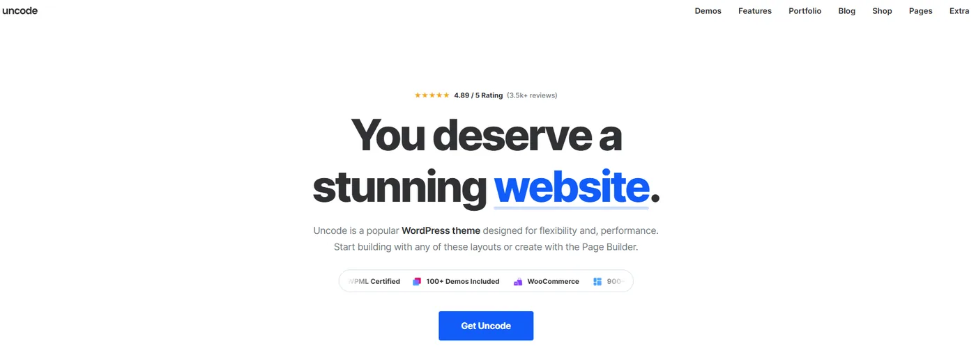 Uncode multipurpose WordPress theme demo Uncode multipurpose WordPress theme demo
