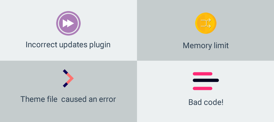 Reasons WordPress white screen