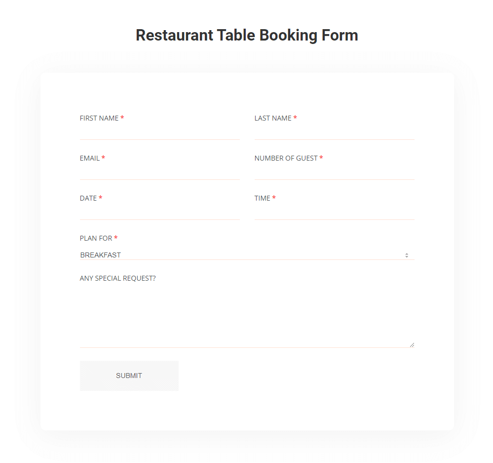 everest-restaurant-table-booking-form