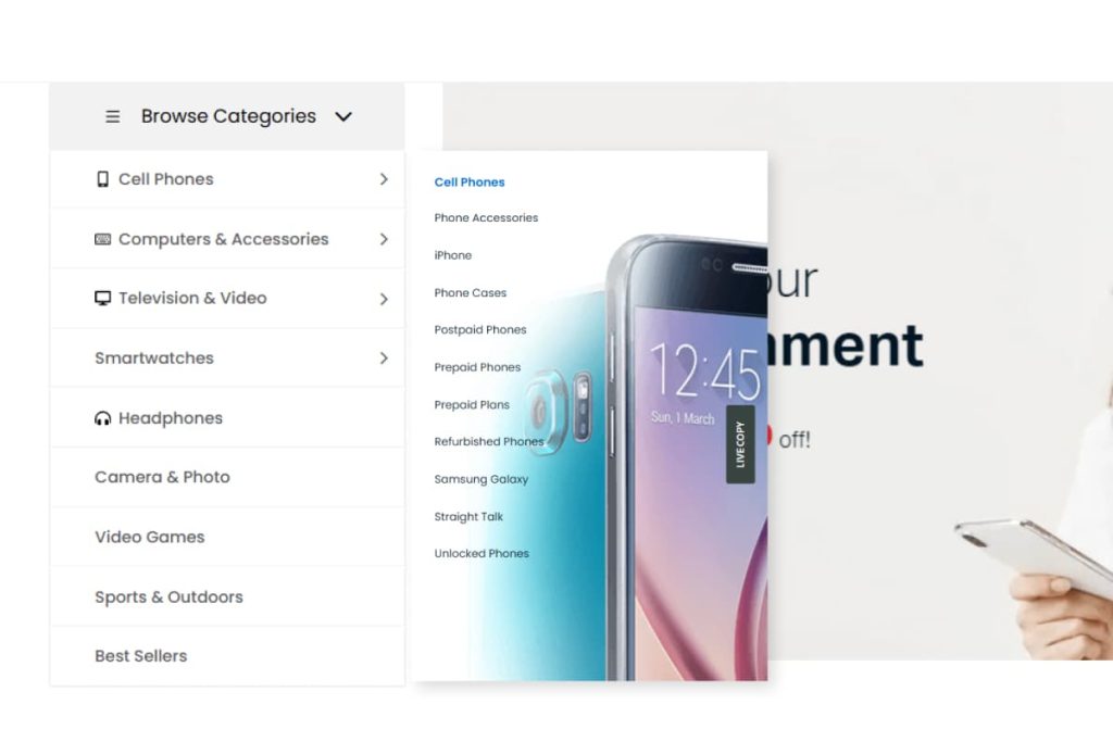 Elementor Mega Menu Widget - Element Pack for Elementor