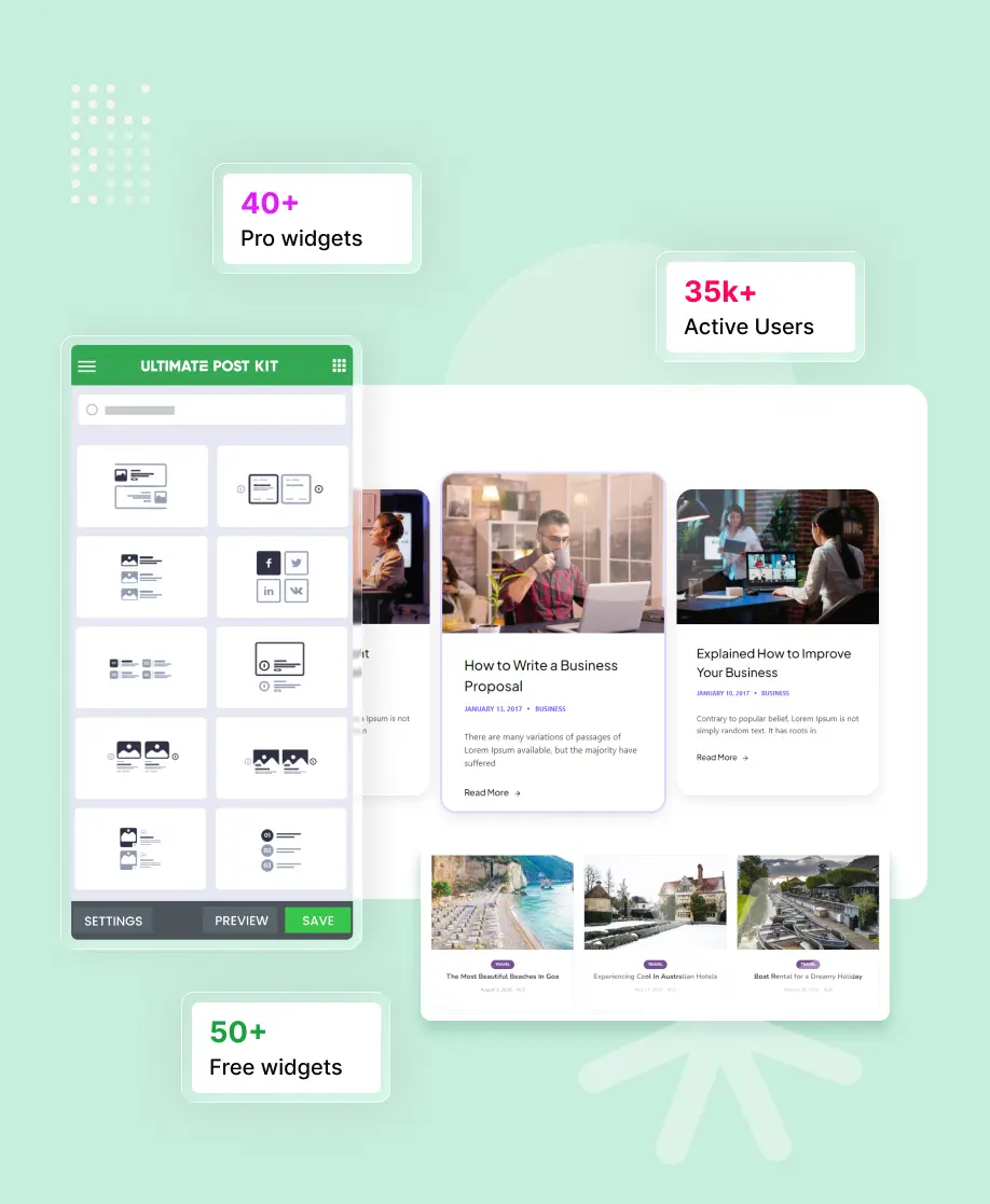 Ultimate Post Kit blog widgets and post layouts for Elementor