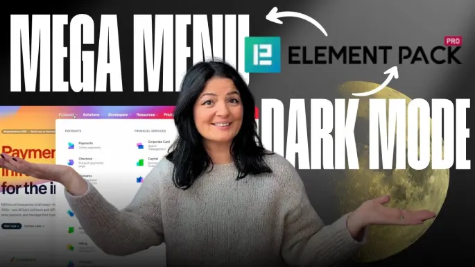 Mega Menu & Dark Mode — Element Pack Pro