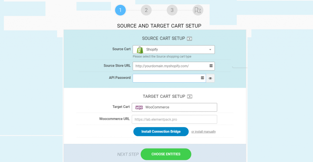 Cart2Cart migrate from Shopify to WooCommerce