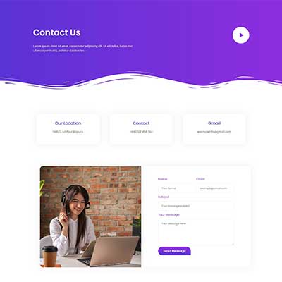 App Landing 5-Contact Page