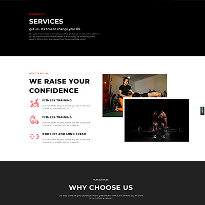 Gym-Service Page