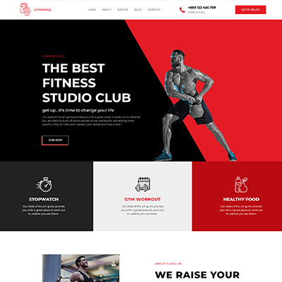 Gym-Homepage