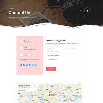 Travel-Contact Page