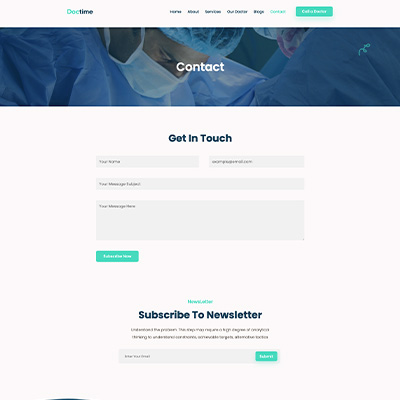 Doctor Contact Page