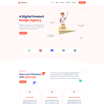 Agency Go Landing Page
