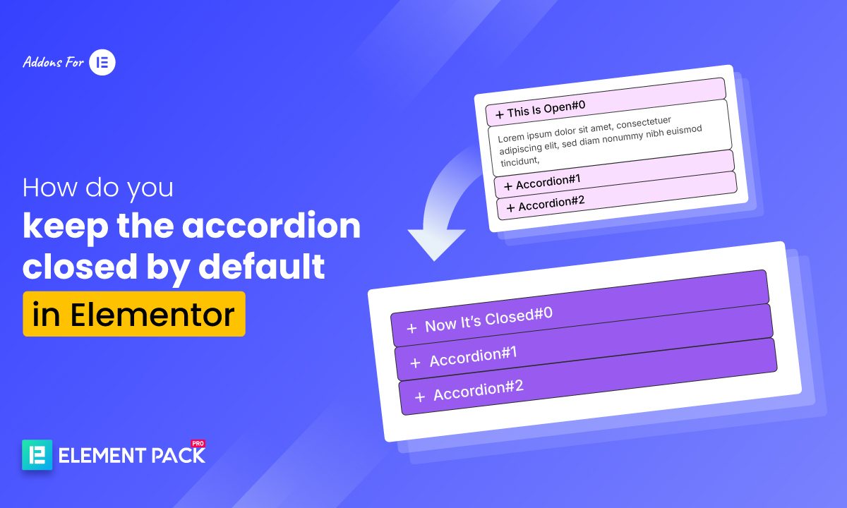 Accordion closed by default in Elementor