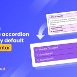 How do you keep the accordion closed by default in Elementor?