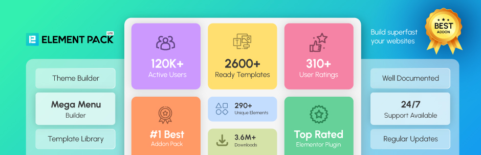 element pack widget for advanced parallax effect