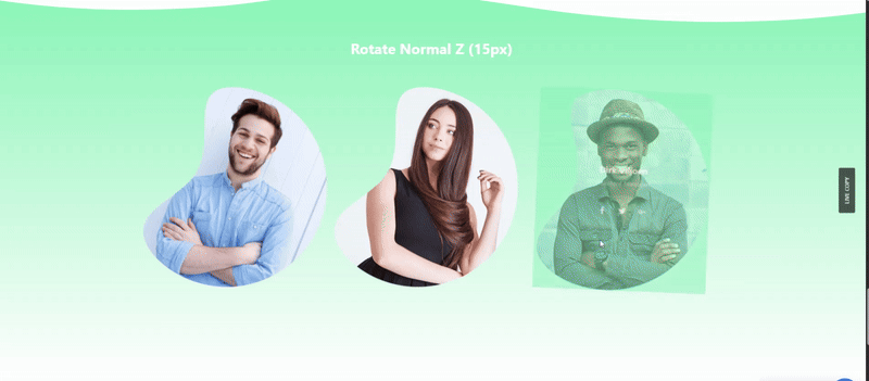 copy the parallax layout and effects