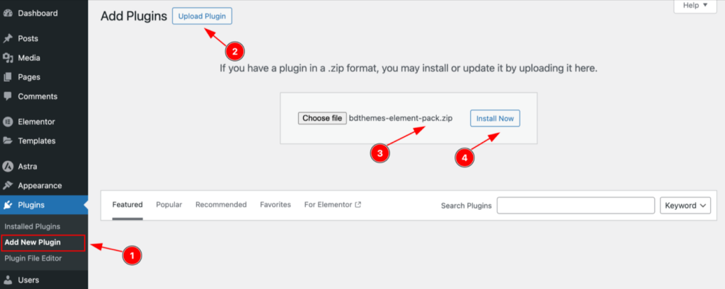 Get Element Pack Pro to add code on elementor page