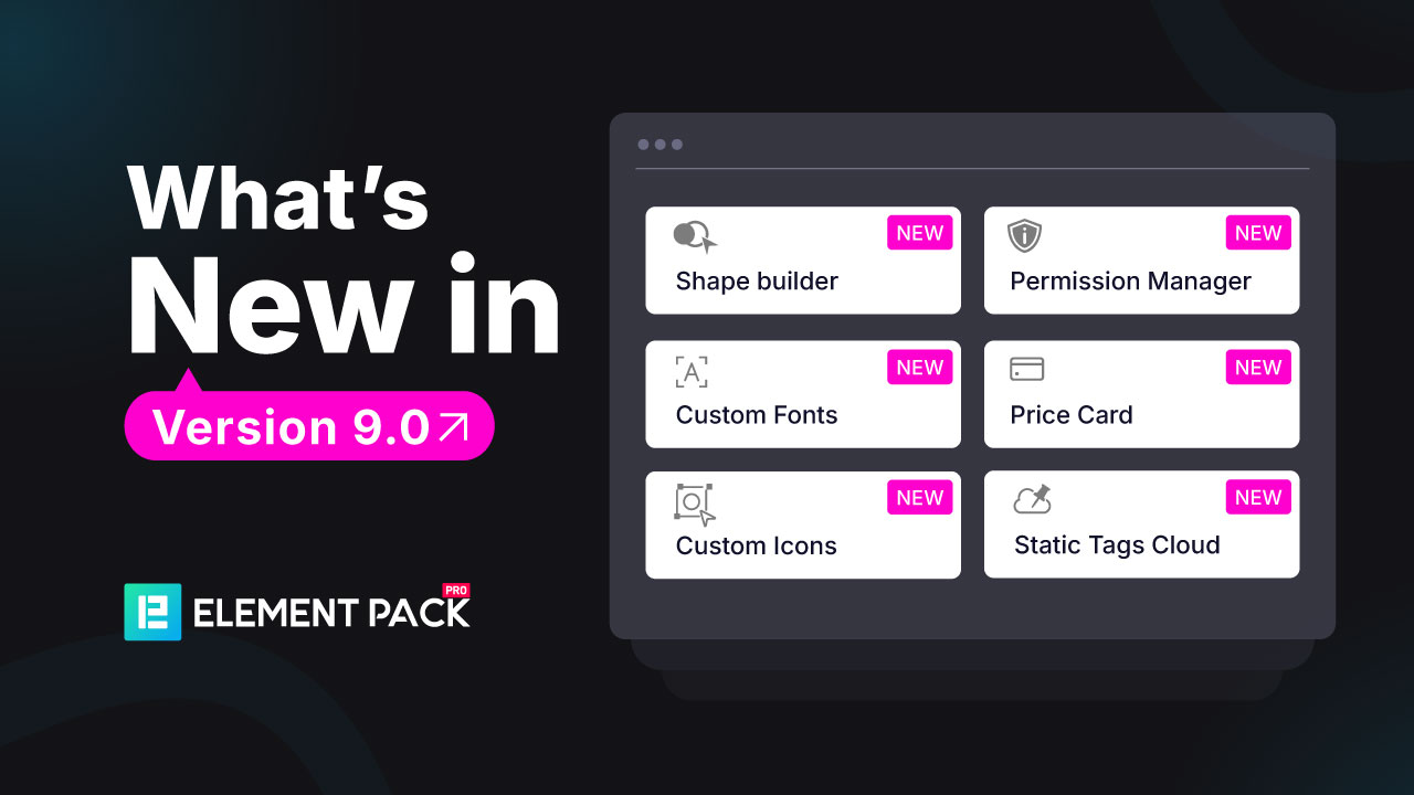 element pack pro whats new version 9
