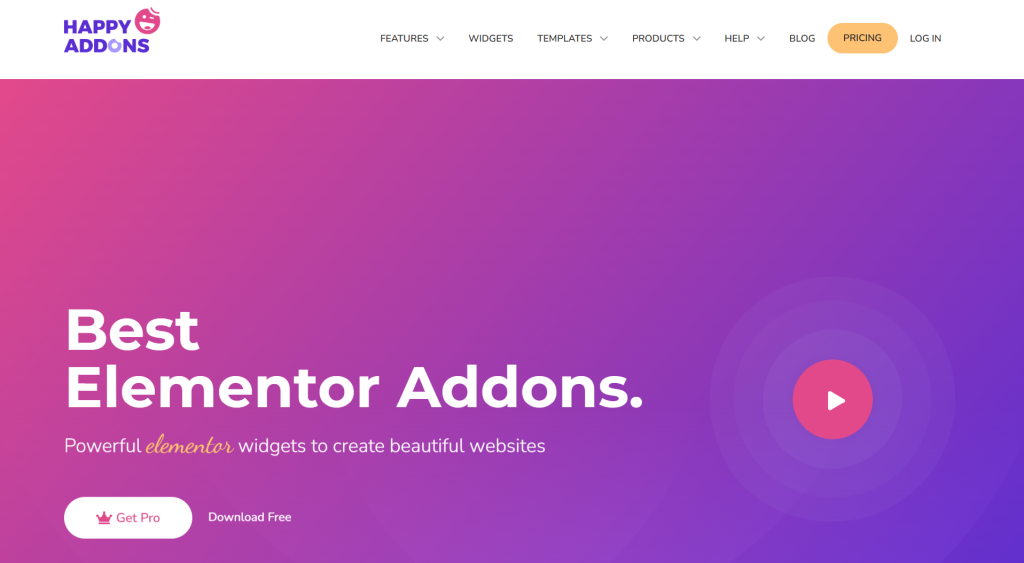 Happy Addons - Elementor addon alternatives